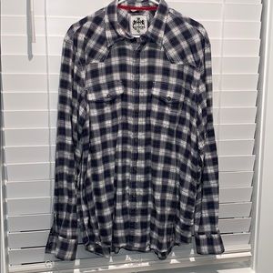 Express Button Snap long sleeve flannel